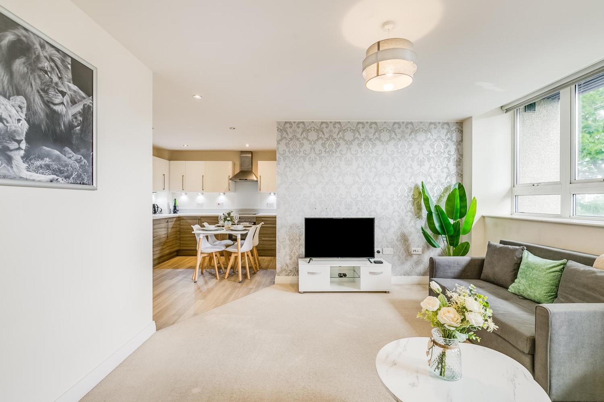 Apartment Modern Comfort Flat Town Centre Up To 8 People