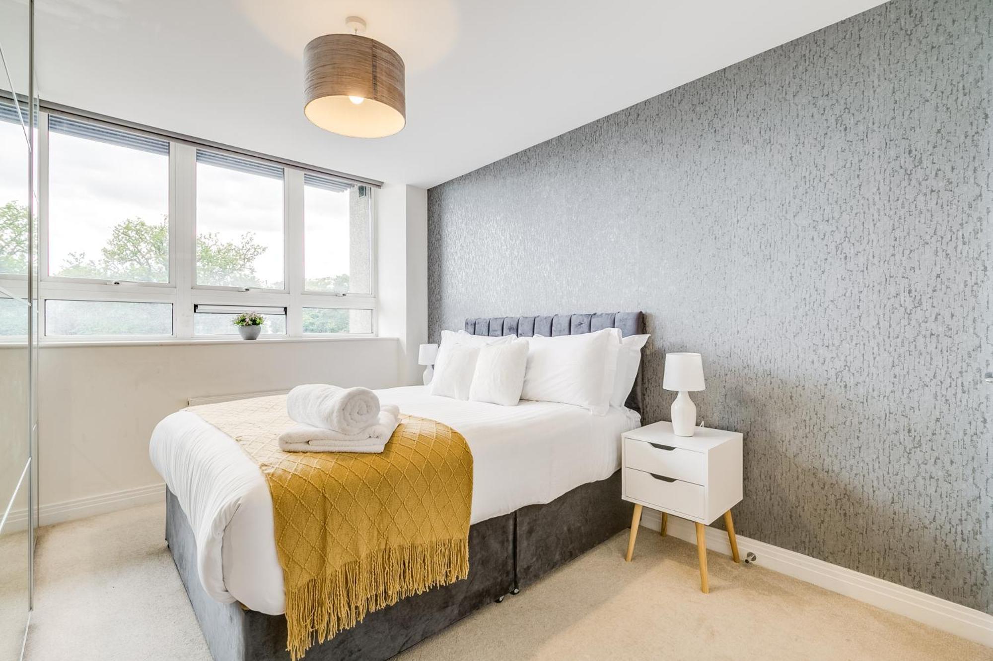 Modern Comfort Flat Town Centre Up To 8 People Stevenage